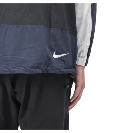 Nike Hooded Woven Jacket (Schwarz / Navy)