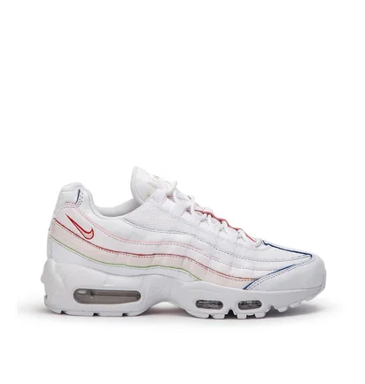 Nike WMNS Air Max 95 'Triple White' Colored Borders (Weiß)