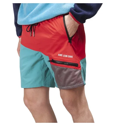 Aimé Leon Dore Color Blocked Hiking Shorts (Rot / Blau)