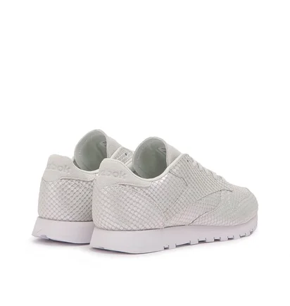 Reebok Classic Leather Textural W (Silbergrau / Weiß)