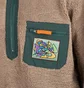 Brain Dead Teddy Sherpa Half Zip Jacket (Braun)