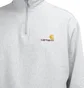 Carhartt WIP Half Zip American Script Sweatshirt (Hellgrau)