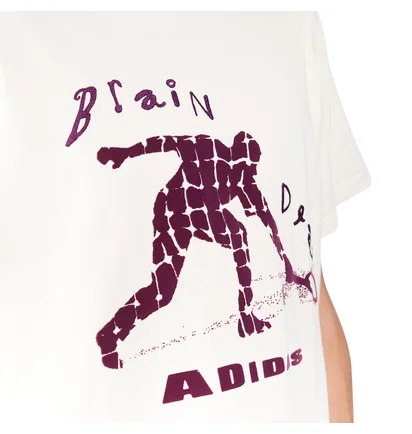 adidas x Brain Dead T-Shirt (Beige / Bordeaux)