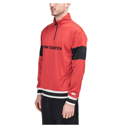 New Balance MT93545 REP Athletics Stadium Pullover (Rot / Schwarz)