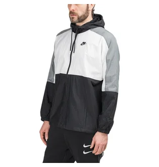 Nike Retro Woven Jacket (Schwarz / Weiß / Grau)