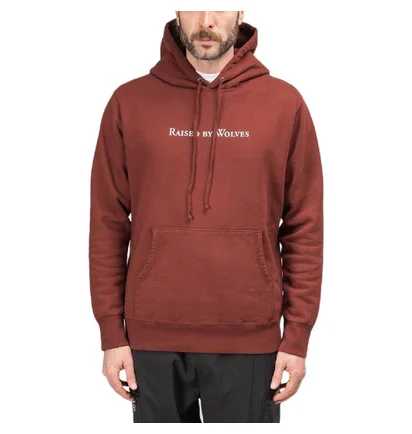 Raised by Wolves Logotype Hoodie (Weinrot)