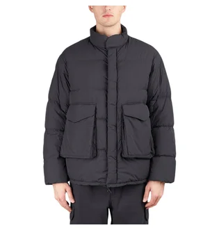 Snow Peak Recycled Nylon Ripstop Down Jacket (Schwarz)