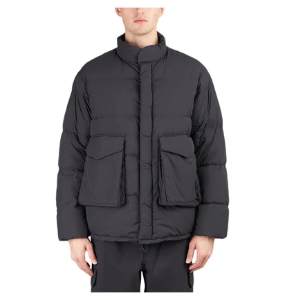 Snow Peak Recycled Nylon Ripstop Down Jacket (Schwarz)
