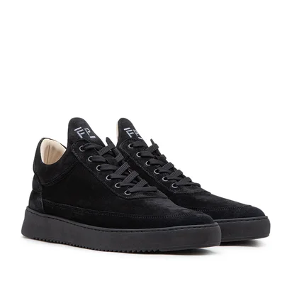 Filling Pieces Low Top Suede (Schwarz)