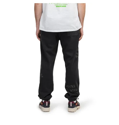 Brain Dead Tonal Type Print Sweatpants (Schwarz)