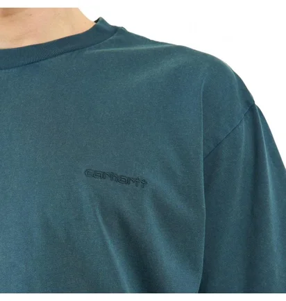 Carhartt WIP S/S Mosby Script T-Shirt (Dunkelgrün)