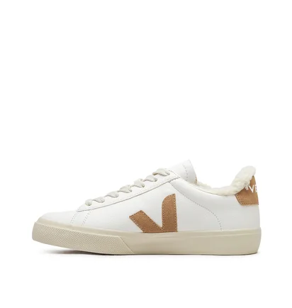 Veja WMNS Campo Winter Chromefree Leather (Weiss / Braun)