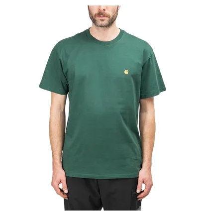 Carhartt WIP S/S Chase T-Shirt (Grün / Gold)