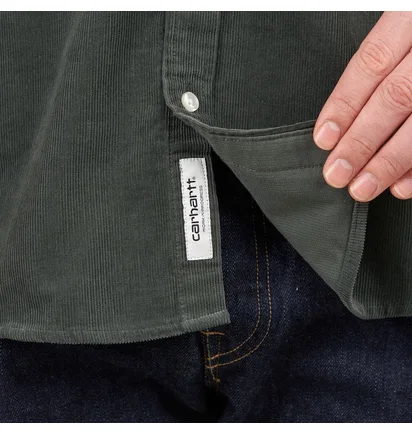Carhartt WIP Madison Fine Cord Shirt (Grün)