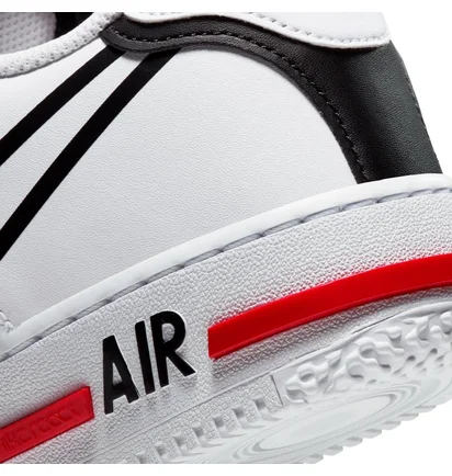 Nike Air Force 1 React (Weiss / Rot)