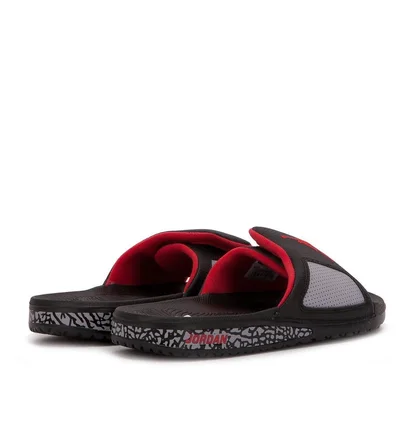 Nike Air Jordan Hydro 3 Retro Slide (Schwarz / Rot / Grau)