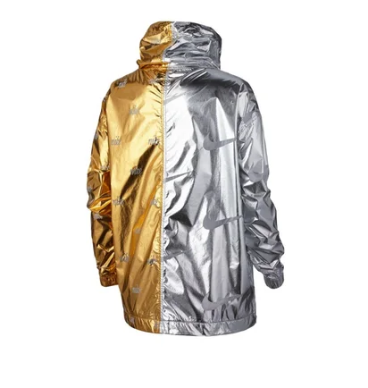Nike WMNS NSW Metallic Jacket (Gold / Silber)