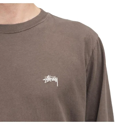 Stüssy Stock Logo Longsleeve (Braun)
