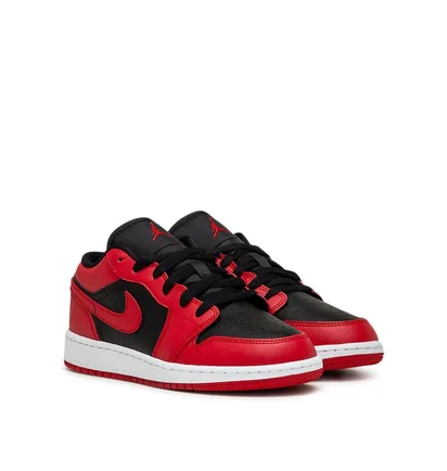 Air Jordan 1 Low 'Reverse Bred' GS (Rot / Schwarz)