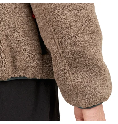 Brain Dead Teddy Sherpa Half Zip Jacket (Braun)