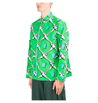 Brain Dead Bubble Pyjama Top (Grün)