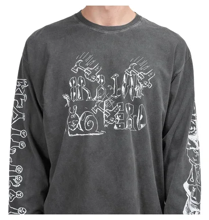 Brain Dead Leon's Girls Longsleeve (Anthrazit)