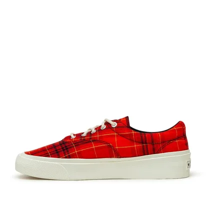 Converse Skid Grip OX 'Twisted Plaid' (Rot / Multi)