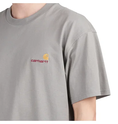 Carhartt WIP S/S American Script T-Shirt (Grau)