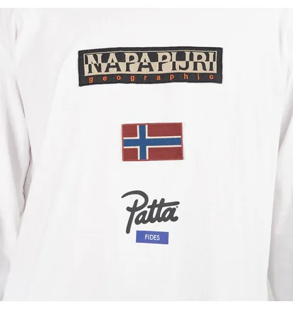 Napapijri x Patta Longsleeve Tee (Weiß)