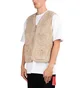 Pop Trading Company Harold Reversible Vest (Beige)