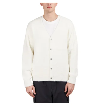 Stüssy Shaggy Cardigan (Weiss)