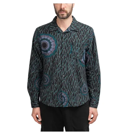 Stüssy Spider Web Flannel Shirt (Schwarz)