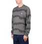 by Parra Stitched Skull Long Sleeve T-Shirt (Grau / Schwarz)