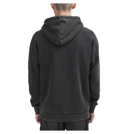 Chrystie NYC Acid Wash Hoodie (Schwarz)