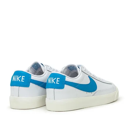 Nike Blazer Low Leather (Weiß / Hellblau)