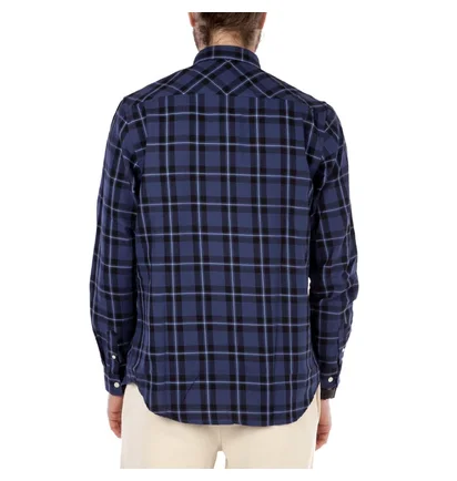 Norse Projects Hans Classic Check (Dark Navy)