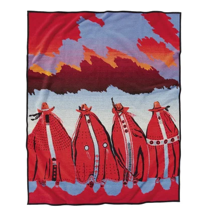 Pendleton Rodeo Sisters Blanket (Rot / Orange)