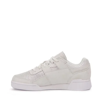 Reebok Workout LO Plus Textural W (Silbergrau / Weiß)