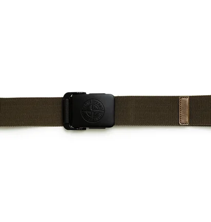 Stone Island Belt (Olive / Schwarz)