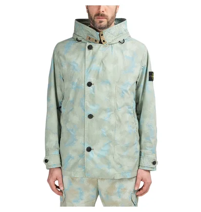 Stone Island Camo Dévoré Watro-TC Jacket (Beige / Grau)