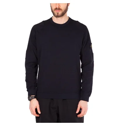 Stone Island Sweat Shirt Crewneck 'Ghost Piece' (Dunkelblau)