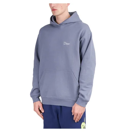 Dime Classic Small Logo Hoodie (Grau)