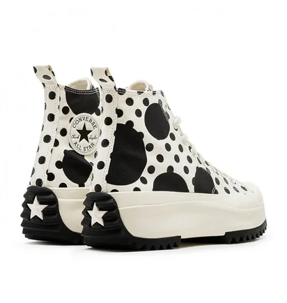 Converse Run Star Hike Platform Polka (Weiss / Schwarz)