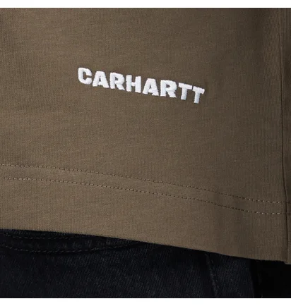 Carhartt WIP L/S Link Script T-Shirt (Oliv)
