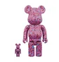 Medicom 100% + 400% Keith Haring V2 Be@rbrick Toy (Lila)