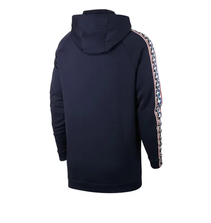 Nike NSW Taped Half Zip Hooded Poly (Dunkelblau / Weiß)