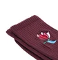 Parra Secret Flower Crew Socks (Dunkelrot)