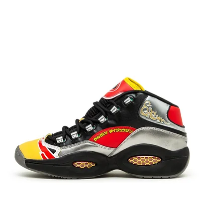 Reebok x Power Rangers Question Mid (Schwarz / Multi)