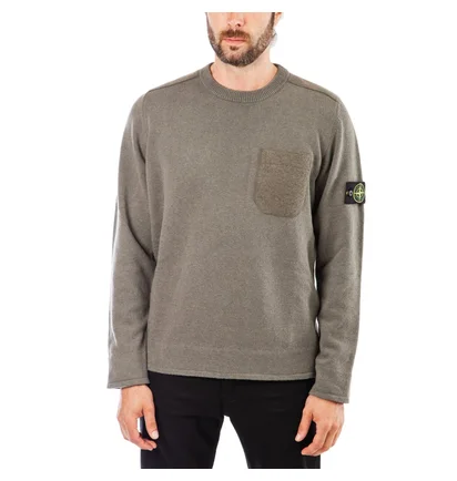 Stone Island Knitwear Sweat Shirt (Olive)