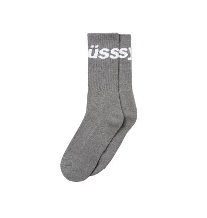 Stüssy Jacquard Logo Socks (Grau)
